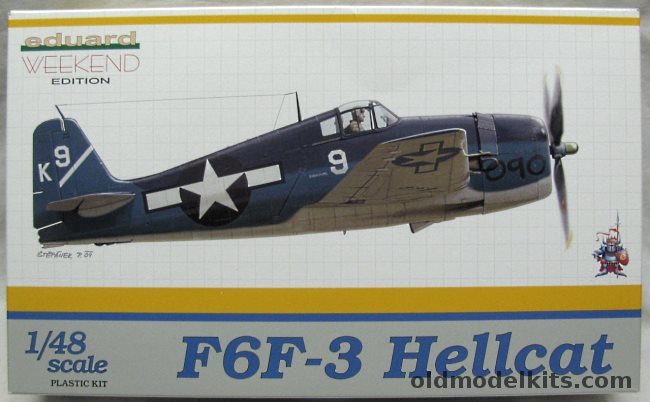 Eduard 1/48 Grumman F6F-3 Hellcat, 8433 plastic model kit